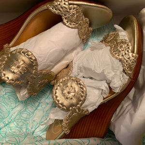 Jack Rogers Women's Luccia Wedge Sandal Platinum 8